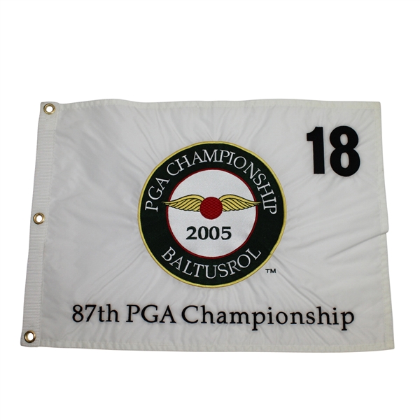 2005 PGA Championship at Baltusrol White Embroidered Flag
