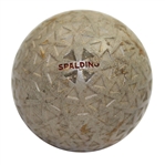Circa 1920-30 Diamond Cover With  Spalding At Poles- Mesh Pattern Golf Ball