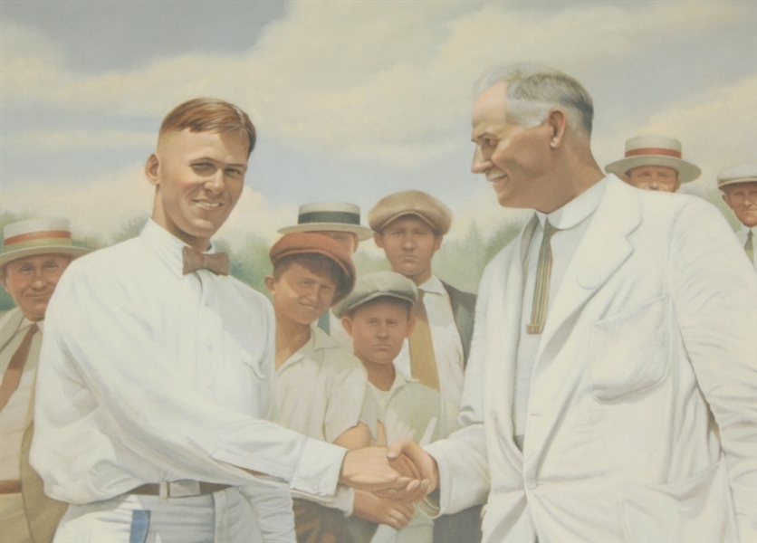 Bobby Jones and Harry Vardon 1920 US Open Poster Print - Signed by Artist Gregg Ruud