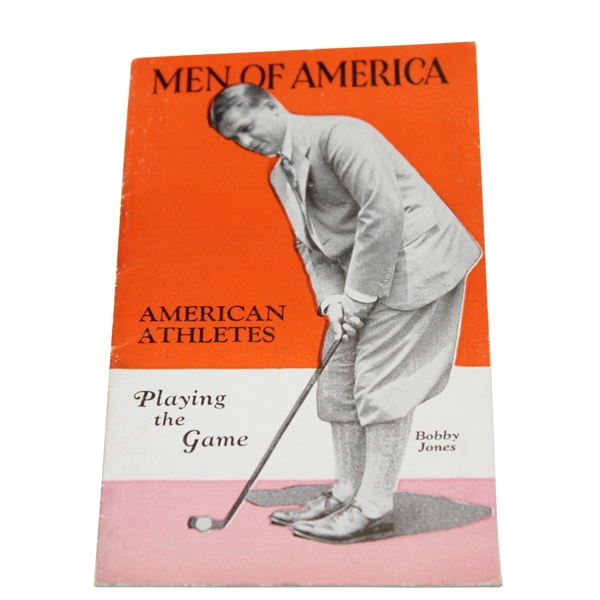 Bobby Jones Cover 'Men of America' No. 35 Sports Booklet From 1929- Near Mint Condition