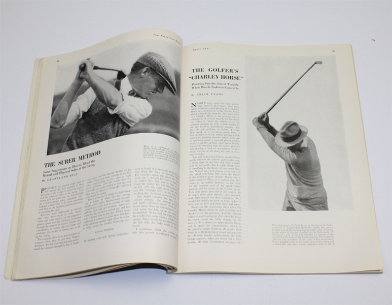 1931 American Golfer Magazine with Famous Bobby Jones Cover - April