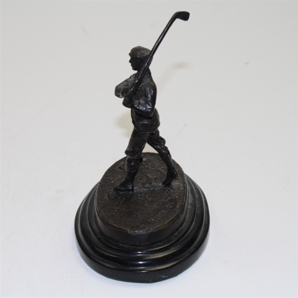 Bronze Golfing Statue - 1900 Period Clothing Attire