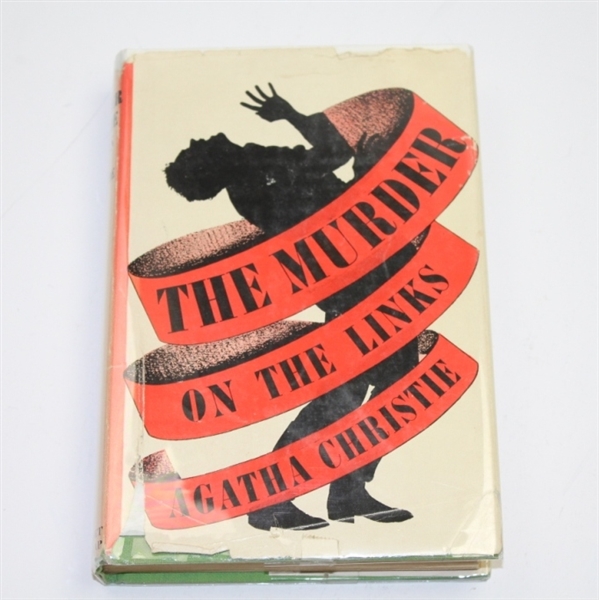 1923 'The Murder on the Links' Golf Book by Agathe Christie with Dust Jacket