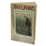1893 Golfing Book by Horace Hutchinson - 1st Edition
