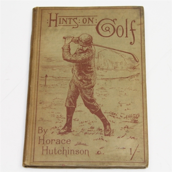 1891 'Hints on Golf' Book by Horace Hutchinson-Joe Murdoch Bookplate