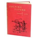 1892 Golfing Papers Book by Andrew Lang