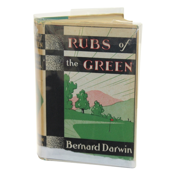 1936 'Rubs of the Green' Book by Bernard Darwin with Dust Jacket And Joe Murdoch Bookplate