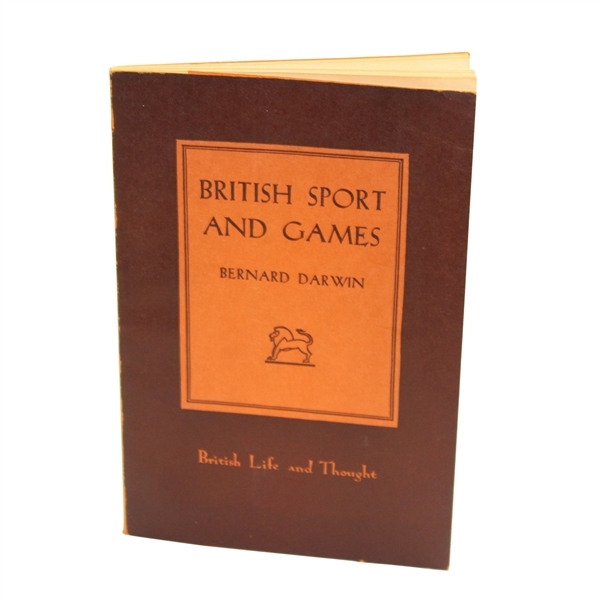 1940 'British Sports and Games' Booklet by Bernard Darwin W/Joe Murdoch Bookplate