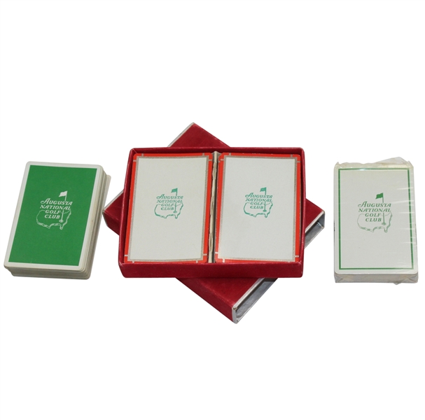 Four Sets of Augusta National Playing Cards with Box