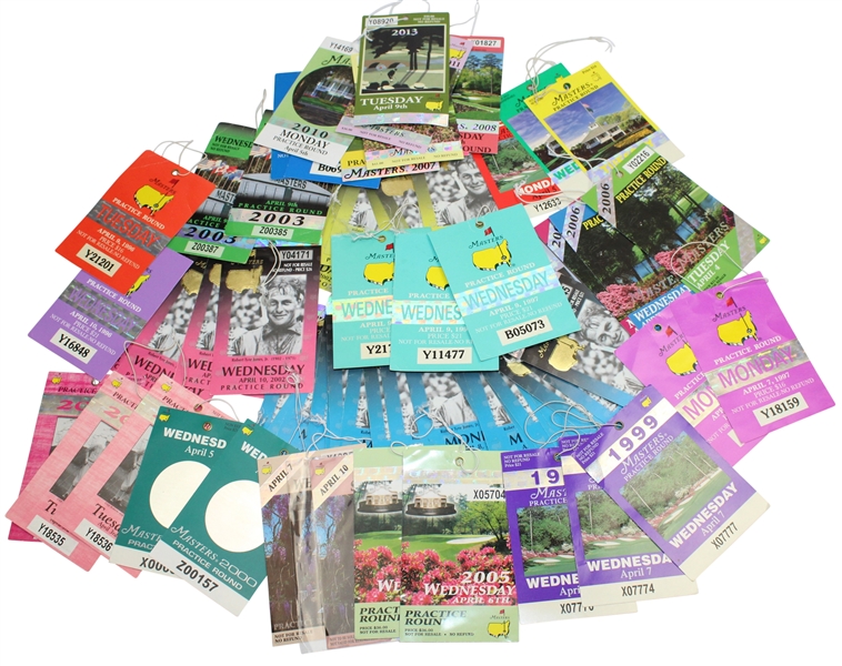 Lot of 67 Masters Practice Round Tickets!