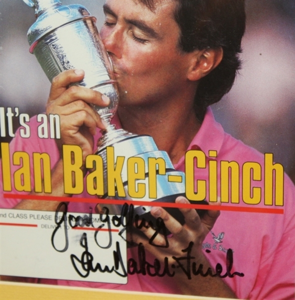 1991 Major Winners Signed GolfWorld Magazine Covers Display - Framed JSA ALOA