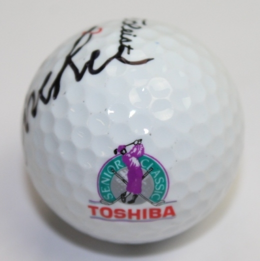 George Archer Signed 'Toshiba' Senior Classic Logo Golf Ball JSA ALOA