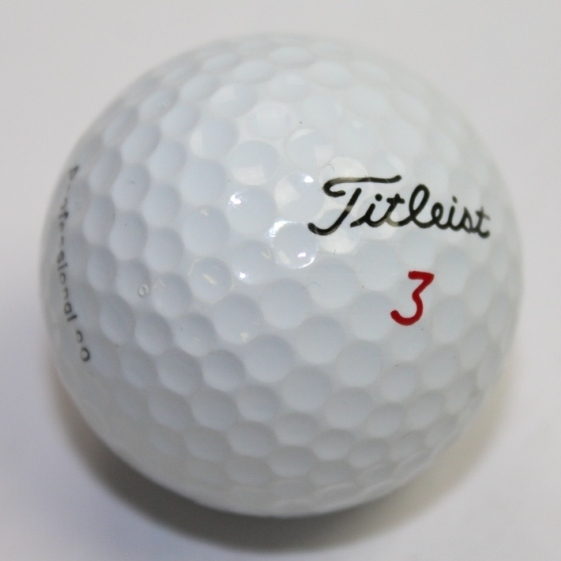 Tiger Woods Personal Used Titleist Professional 90 Golf Ball