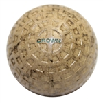 Vintage Crown Mesh Pattern Golf Ball