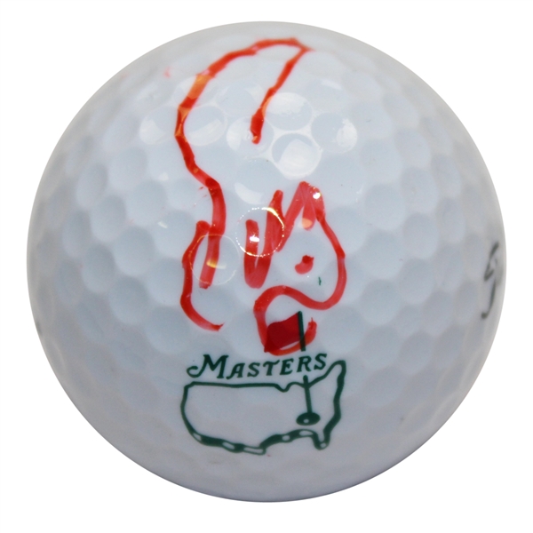 Fuzzy Zoeller Signed Masters Logo Golf Ball JSA ALOA