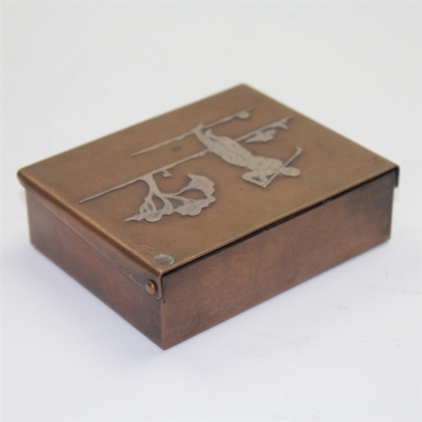 Heintz Sterling on Bronze Box with Insignia