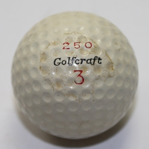 Dick Mayer 1957 US Open Winner @ Inverness Champ. Used Golf Ball-Gifted To Ralph Hutchison