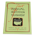 1934 Masters First Annual Invitation Tournament Program - Reproduction
