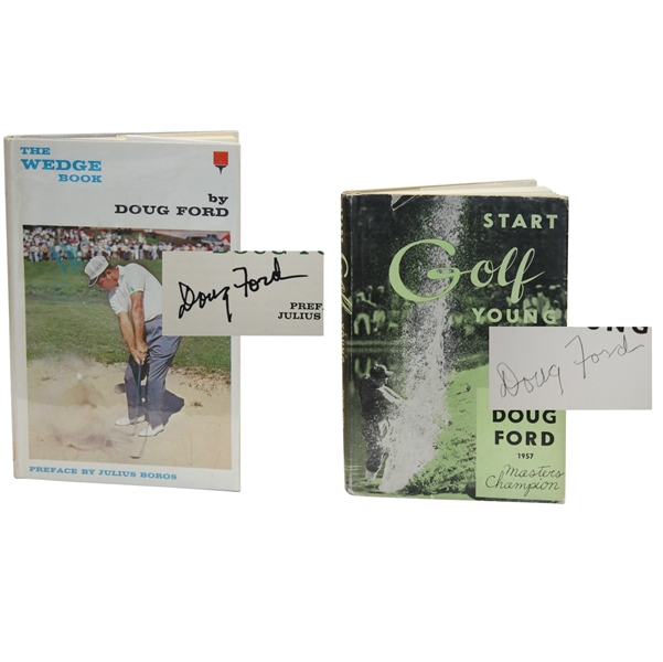 Lot of Two Doug Ford Signed Books - 'Start Golf Young' & 'The Wedge Book' JSA ALOA