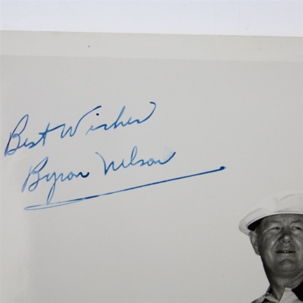 Byron Nelson Signed Photo with 'Winning Golf' Booklet and Pamphlets JSA ALOA