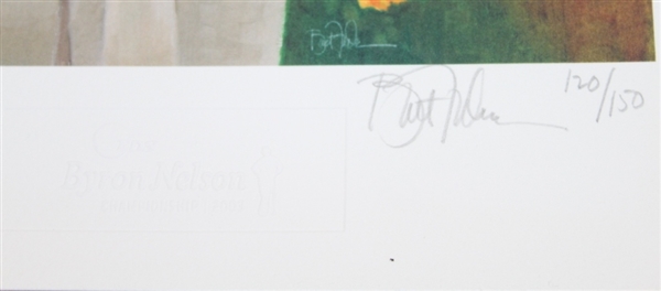 Byron Nelson Signed Ltd Ed Bart Forbes Print - Signed by Both #120/150 JSA ALOA