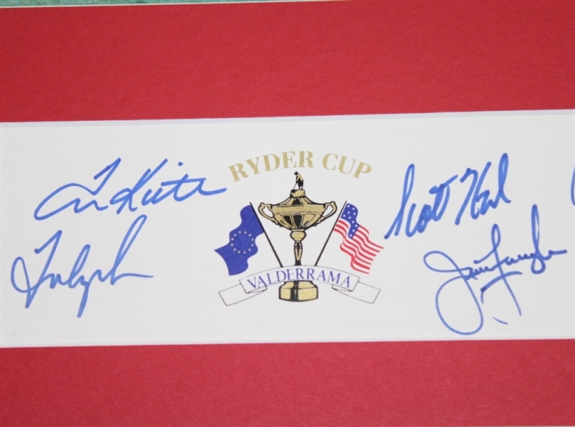 1997 Ryder Cup Team Signed Official Team Photo with Valderrama Owner JSA #Y93654