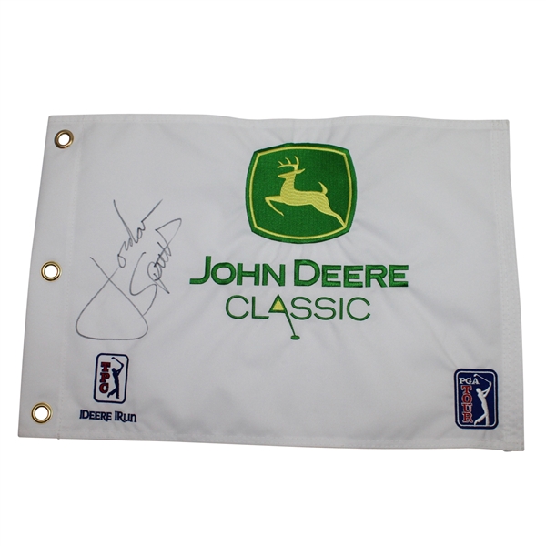 Jordan Spieth Signed John Deere Classic Embroidered Flag-1st Career Win- PSA/DNA #Z09188