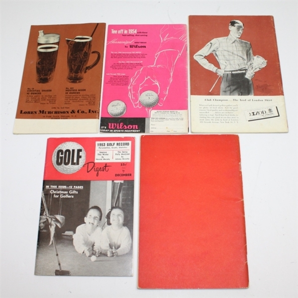 Lot of Five Golf Magazines- Golf Is Easy(Signed), Golf Digest, & Metro Golfer JSA ALOA