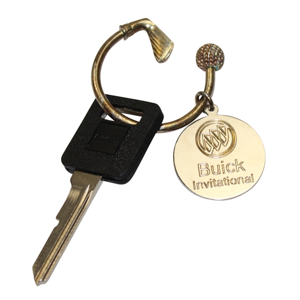 Tiger Woods' 2008 Buick Invitational Symbolic Key to Champions Car - Tiffany Sterling Silver Key Ring
