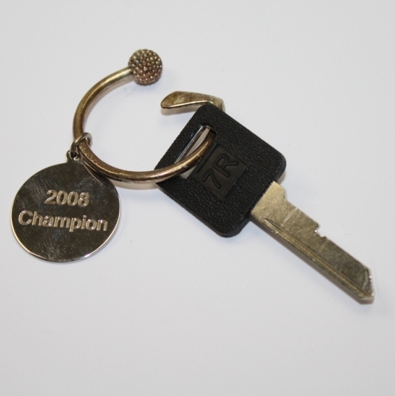 Tiger Woods' 2008 Buick Invitational Symbolic Key to Champions Car - Tiffany Sterling Silver Key Ring