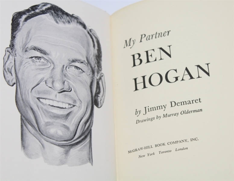 Jimmy Demaret Signed Book 'My Partner, Ben Hogan' JSA ALOA