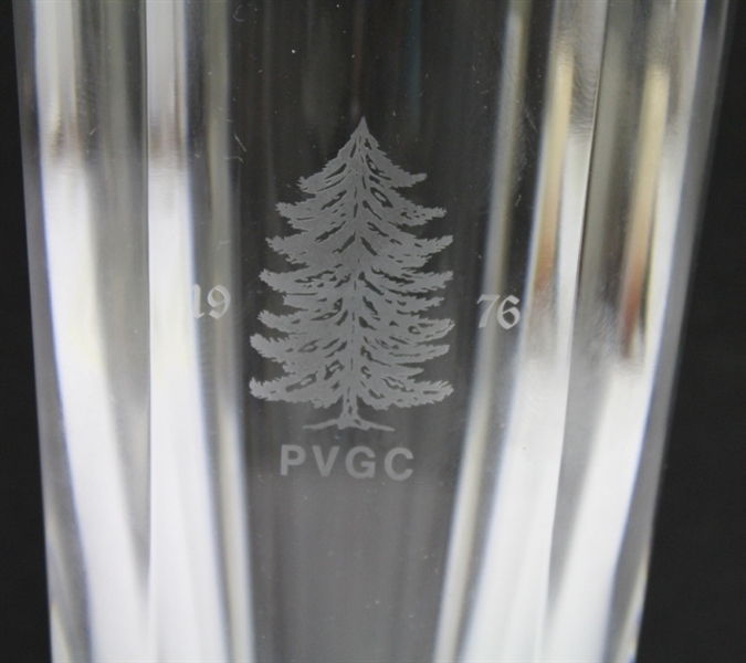1976 Pine Valley Golf Club (PVGC) Crystal Baccarat Diane Vase by Baccarat - Rare