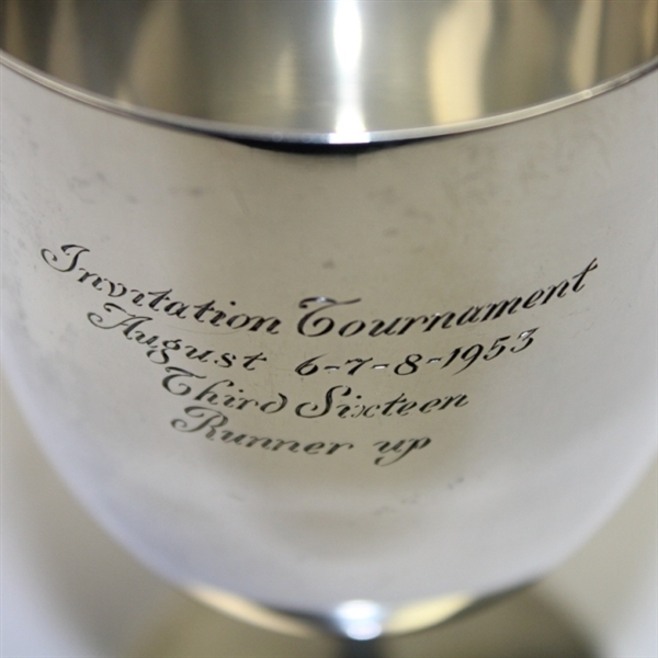 1953 National Golf Links of America Tiffy & Co. Sterling Silver Trophy Goblet