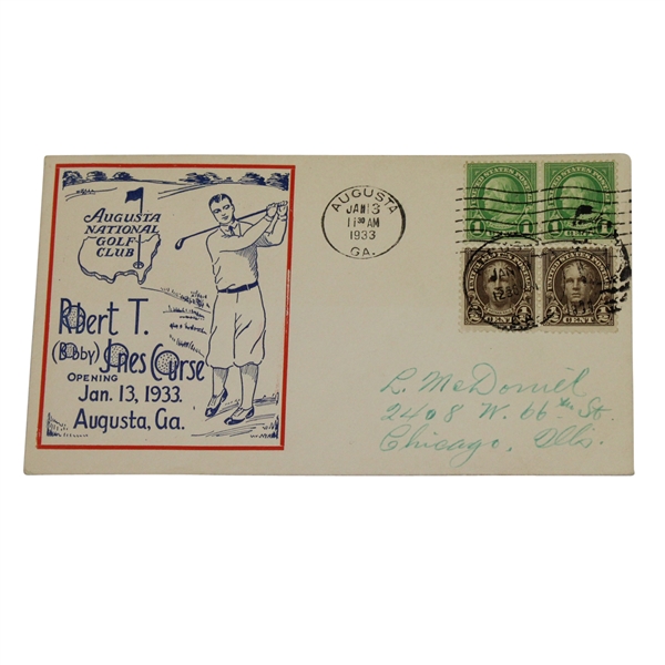 1933 Augusta National GC First Day Cover - Bobby Jones Course