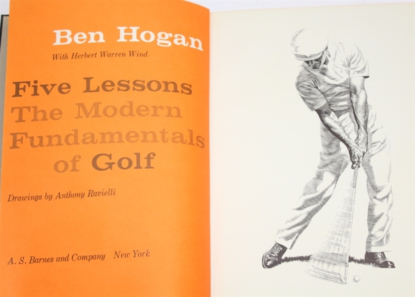 Ben Hogan's Five Lesson Deluxe 1st Edition Book in Slip Case 