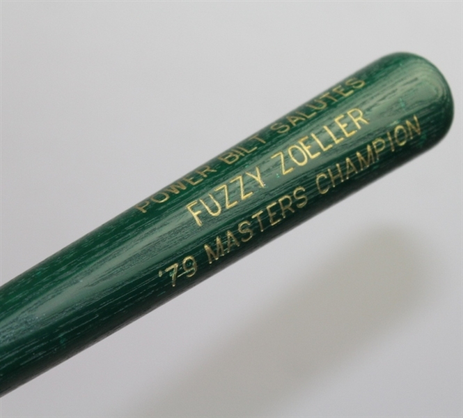 Louisville Slugger Commemorative 1979 Fuzzy Zoeller Masters Champion Green Mini Bat