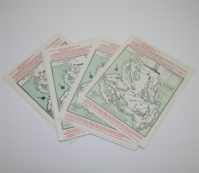 32 Assorted Masters Pairing Sheets from 1977-1990