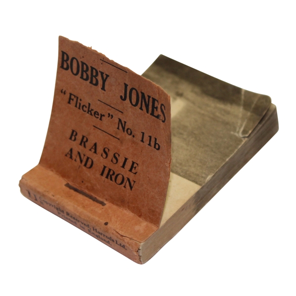 Vintage 1930's Bobby Jones 'Flicker' Book No. 11b - 'Brassie and Iron' - Made in England