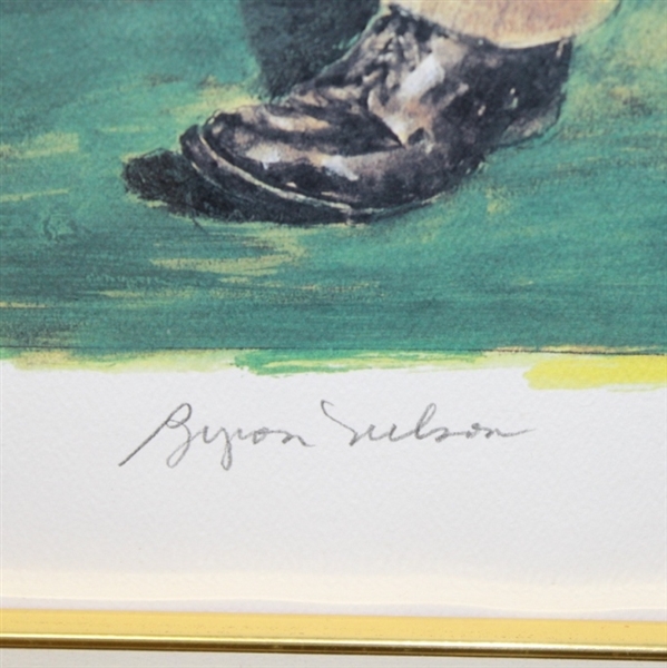 Byron Nelson Signed Ltd Ed #161/250 Print - Deluxe Frame JSA ALOA
