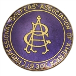 1930 PGA Championship Contestant Badge - Tommy Armour Winner - RARE