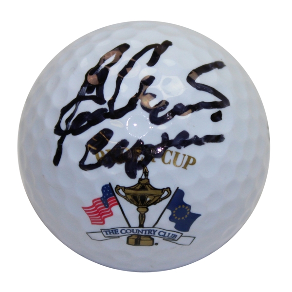 Ben Crenshaw Signed Ryder Cup at The Country Club Logo Ball - Captain Notation JSA ALOA