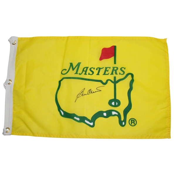 Ben Crenshaw Signed Classic Yellow Masters Undated Flag JSA ALOA