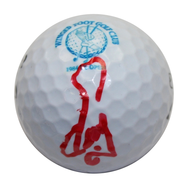Fuzzy Zoeller Signed 1984 US Open at Winged Foot GC Logo Golf Ball JSA ALOA