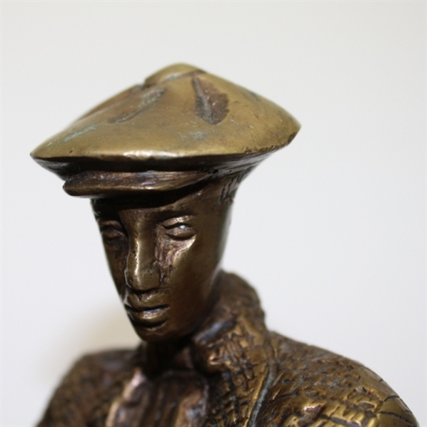 Unmarked Austin Sculpture Golfer Hampton Green by Alexsander Danel Bronze Finish Plaster
