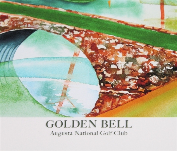 Augusta National Ltd Ed 185/300 Golden Bell Vibrant Print Signed by Artist