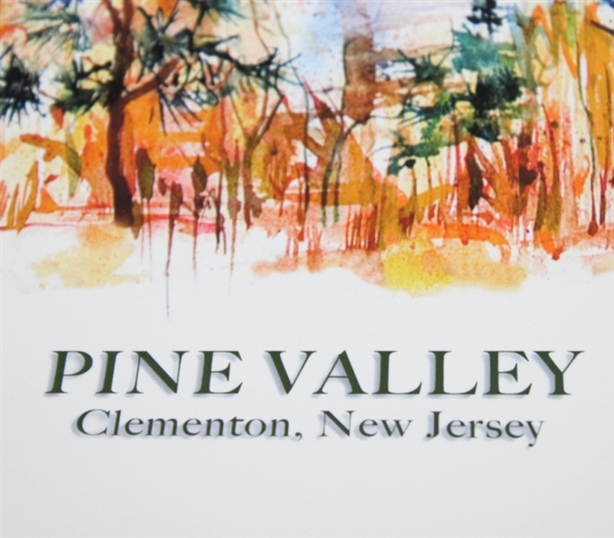 Pine Valley Golf Club Ltd Ed 17/100 Clubhouse Vibrant Print Signed by Artist James Ellis