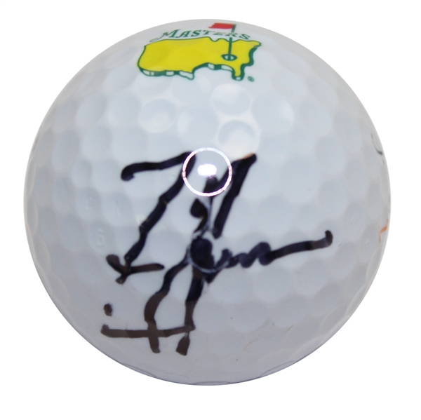 Zach Johnson Signed Masters Logo Golf Ball JSA #N35079