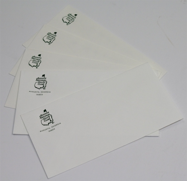 Augusta National Golf Club Game Scoring Pad, Envelopes, Paper, and Notepad 