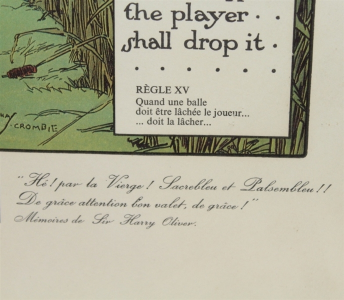 Rule XV: When a Ball Has to be Dropped the Player Shall Drop It Crombie Print - Perrier