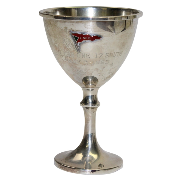 L.A.C.C. 1969 Hole-In-One Sterling Weighted Trophy Cup - May 3rd - 17 South